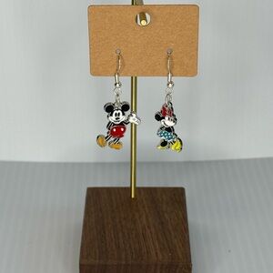 Disney Mickey and Minnie Mouse Silver Earrings